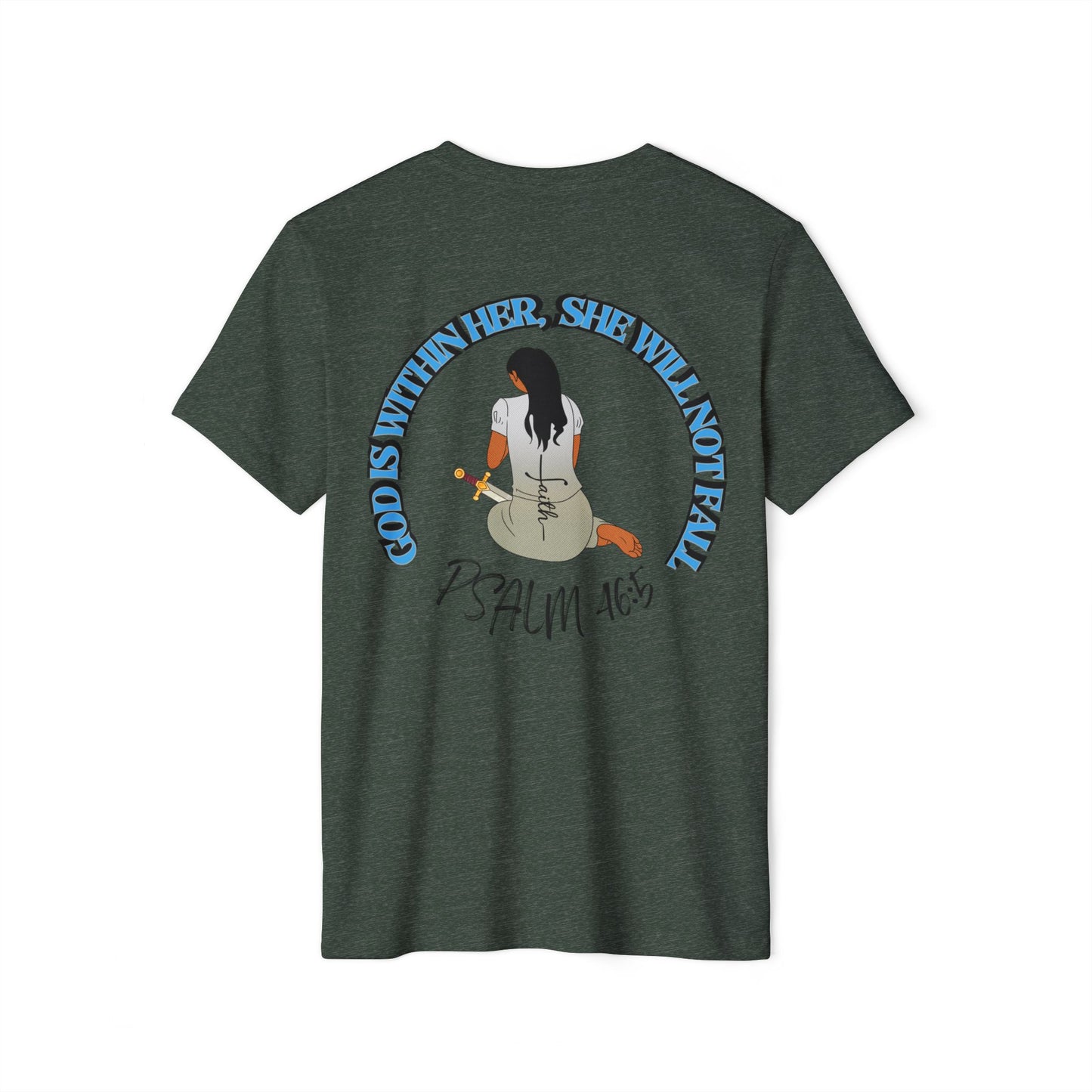 Inspirational Graphic T-Shirt | Eco-Friendly Tee for Women, Gift for Faith Lovers, Christian Apparel, Psalm 46:5 Shirt, Sustainable Fashion