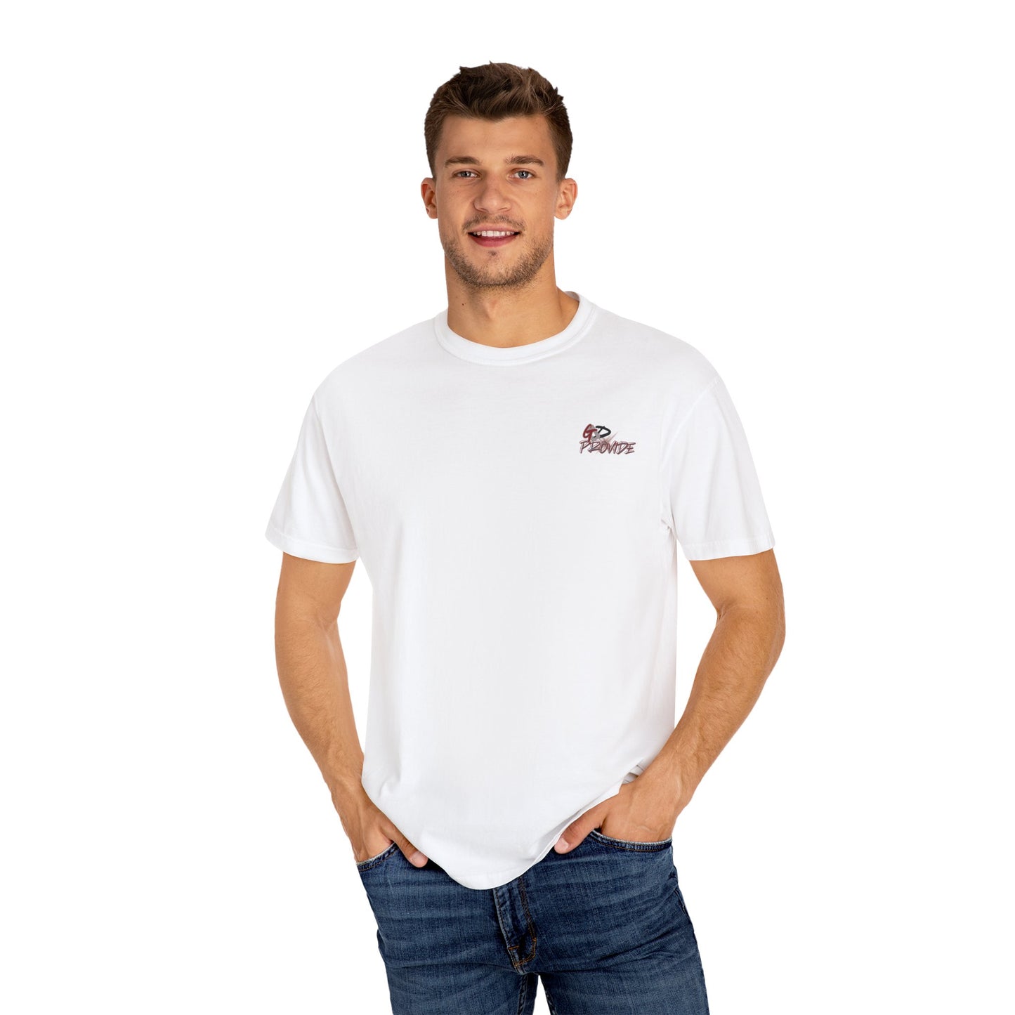 Garment-Dyed T-Shirt with Bold Graphics, Casual Wear, Streetwear Style, Perfect Gift for Birthdays, Summer Events, Everyday Comfort
