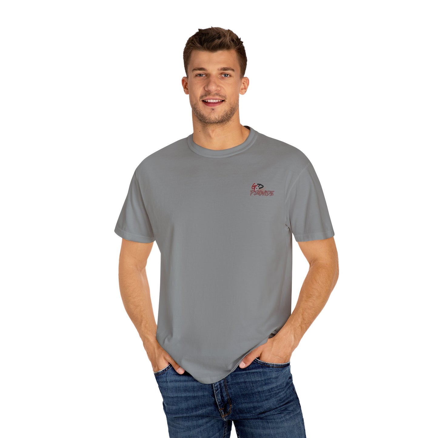 Garment-Dyed T-Shirt with Bold Graphics, Casual Wear, Streetwear Style, Perfect Gift for Birthdays, Summer Events, Everyday Comfort