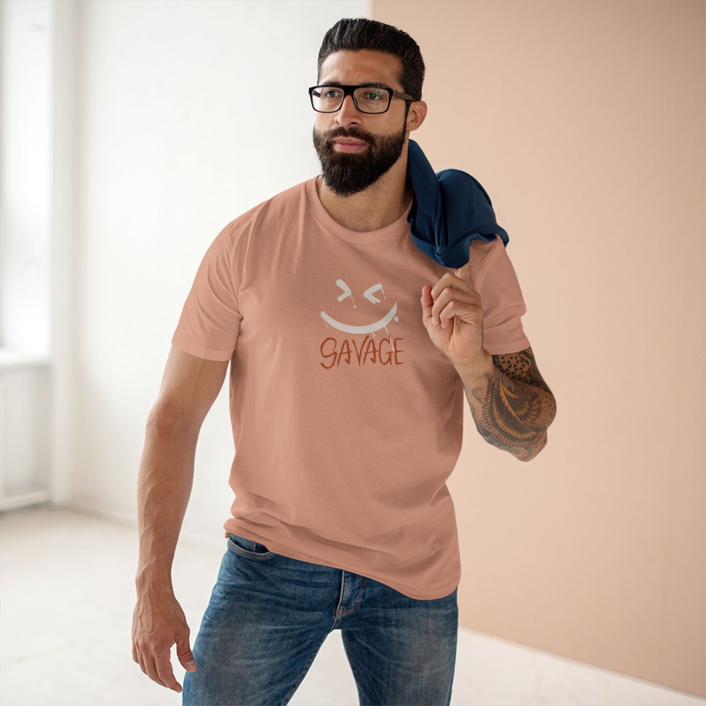Savage Adult Tee - Funny Graphic T-Shirt, Casual Apparel, Gifts for Him, Birthday Present, Trendy Streetwear