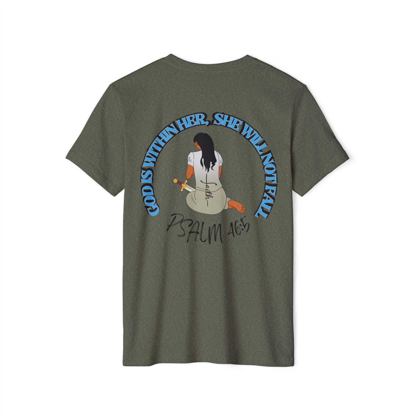 Inspirational Graphic T-Shirt | Eco-Friendly Tee for Women, Gift for Faith Lovers, Christian Apparel, Psalm 46:5 Shirt, Sustainable Fashion