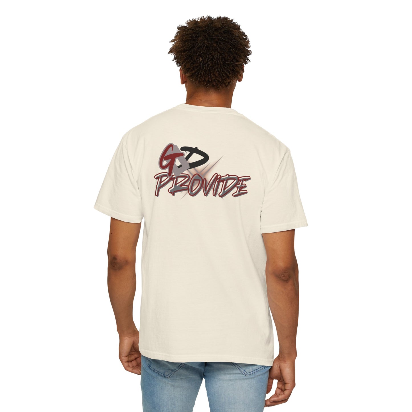 Garment-Dyed T-Shirt with Bold Graphics, Casual Wear, Streetwear Style, Perfect Gift for Birthdays, Summer Events, Everyday Comfort