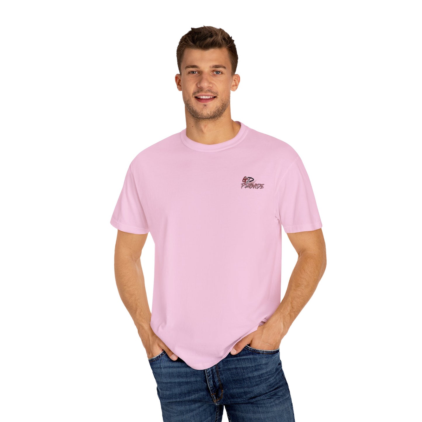 Garment-Dyed T-Shirt with Bold Graphics, Casual Wear, Streetwear Style, Perfect Gift for Birthdays, Summer Events, Everyday Comfort