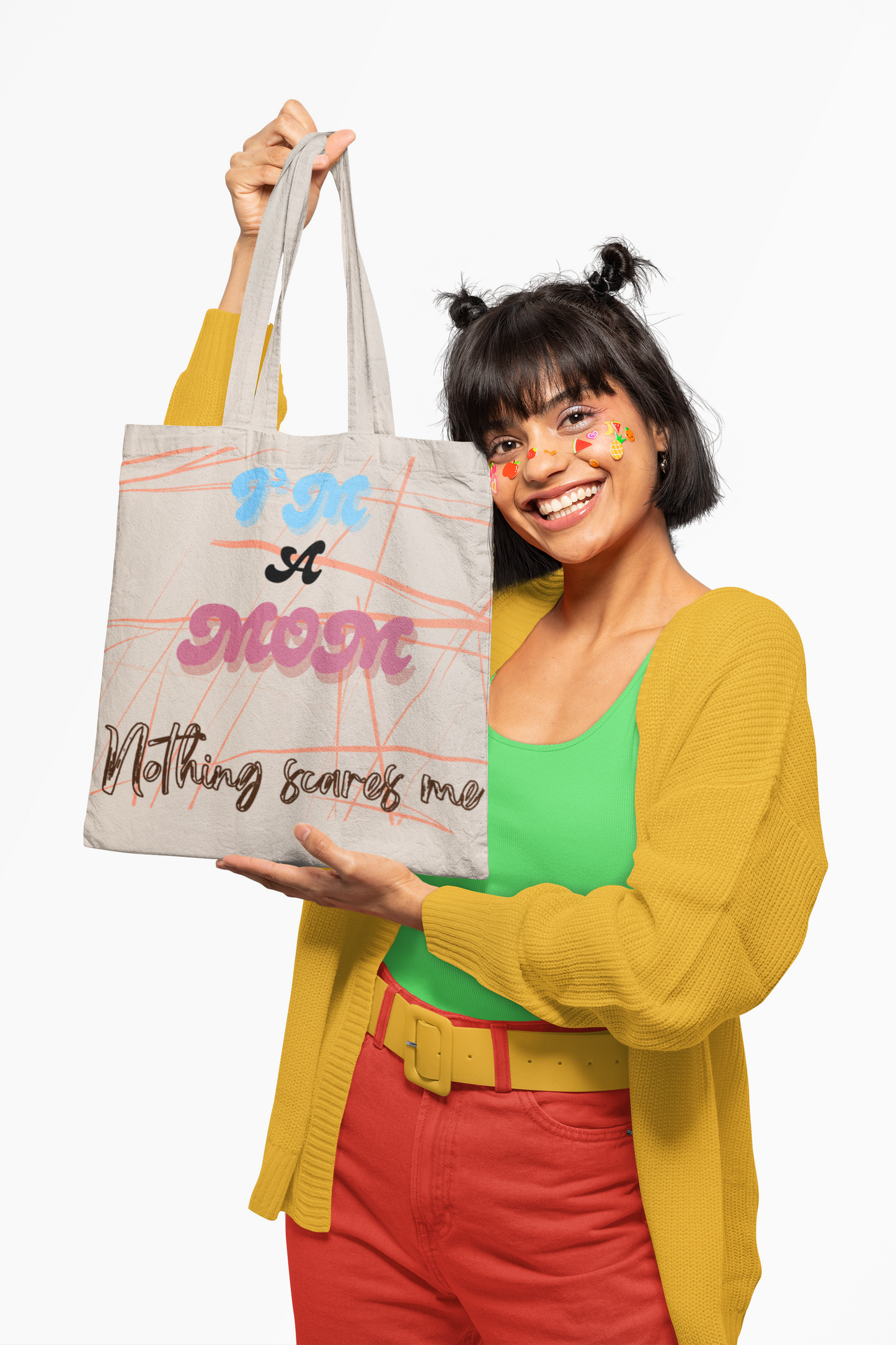 Funny Mom Cotton Canvas Tote Bag, Gift for Mom, Shopping Bag, Beach Tote, Mothers Day Tote, Reusable Grocery Bag