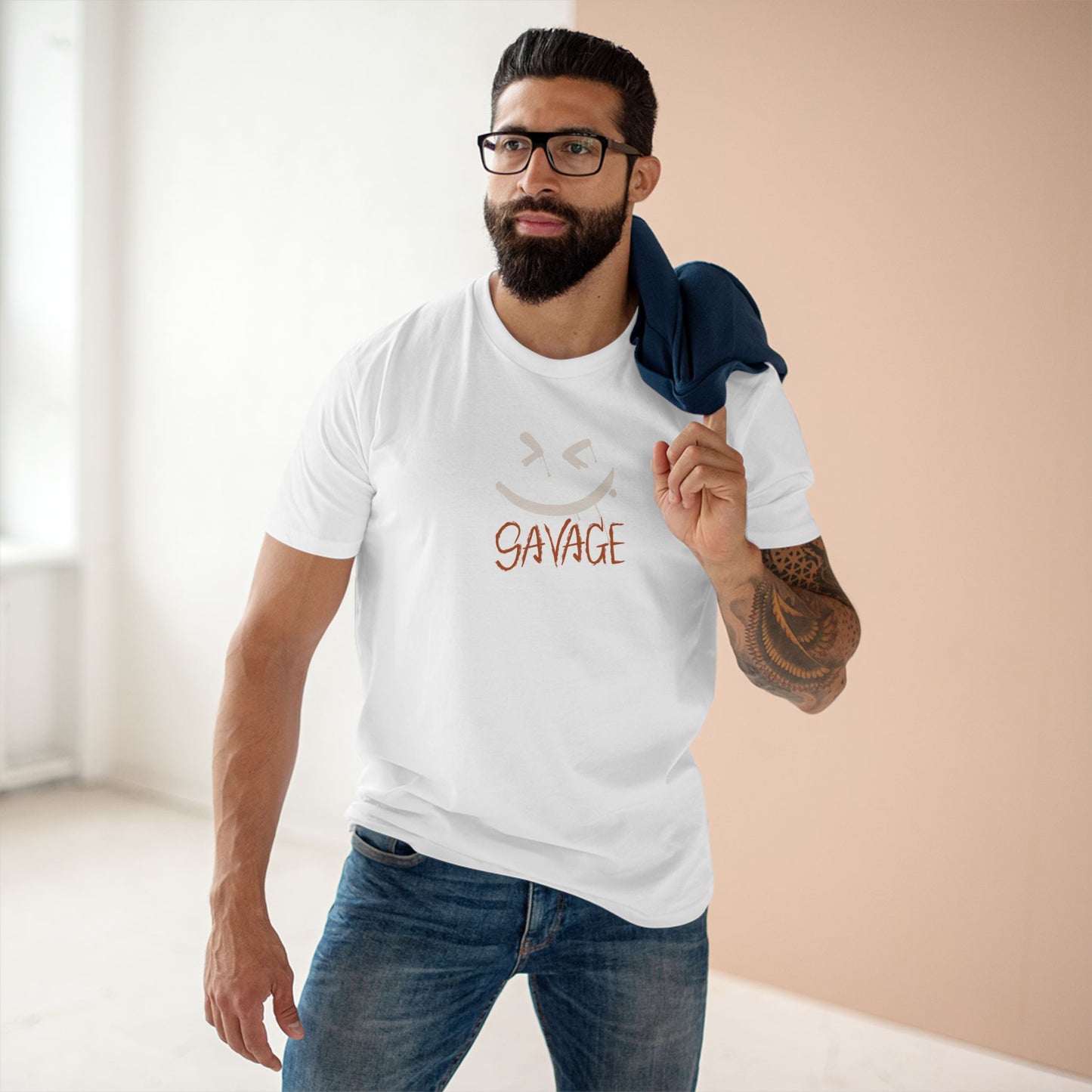 Savage Adult Tee - Funny Graphic T-Shirt, Casual Apparel, Gifts for Him, Birthday Present, Trendy Streetwear