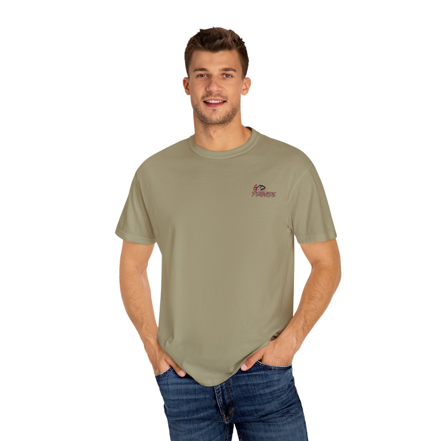Garment-Dyed T-Shirt with Bold Graphics, Casual Wear, Streetwear Style, Perfect Gift for Birthdays, Summer Events, Everyday Comfort