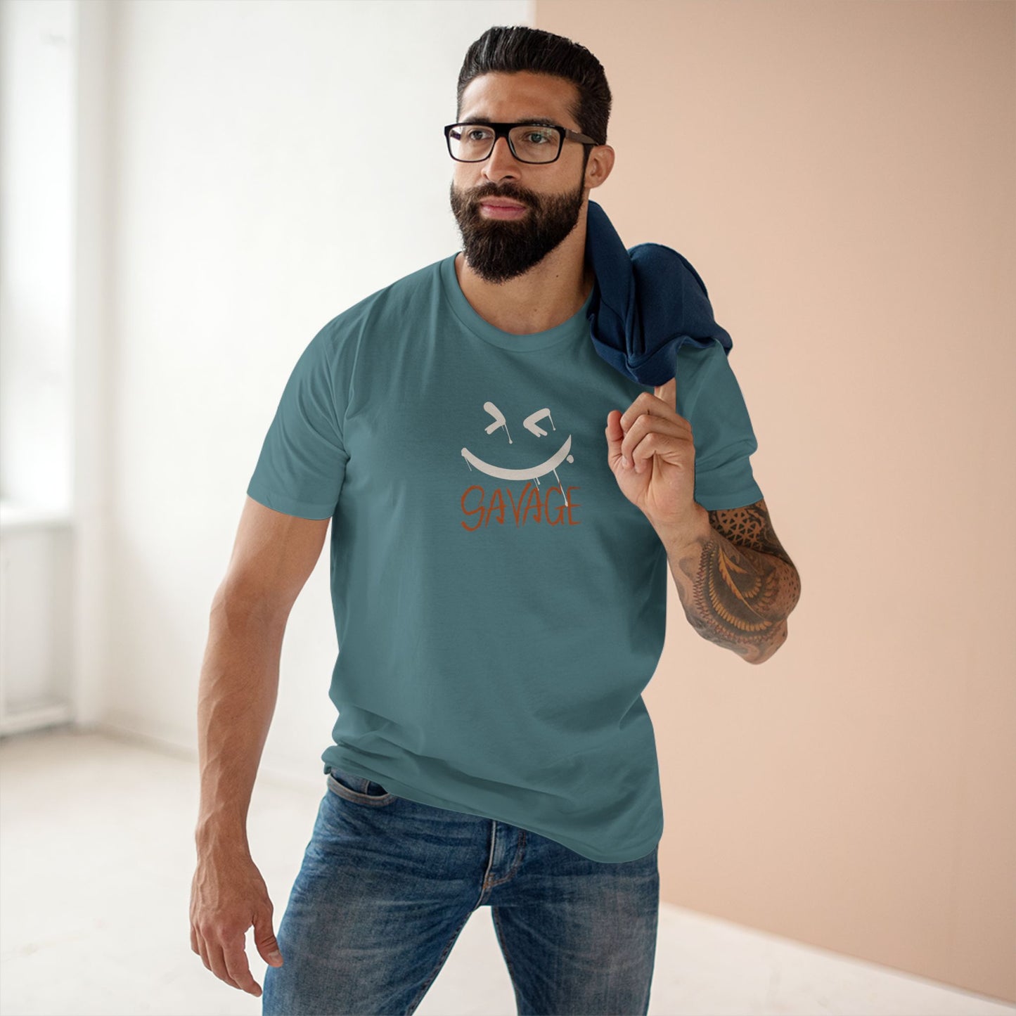 Savage Adult Tee - Funny Graphic T-Shirt, Casual Apparel, Gifts for Him, Birthday Present, Trendy Streetwear