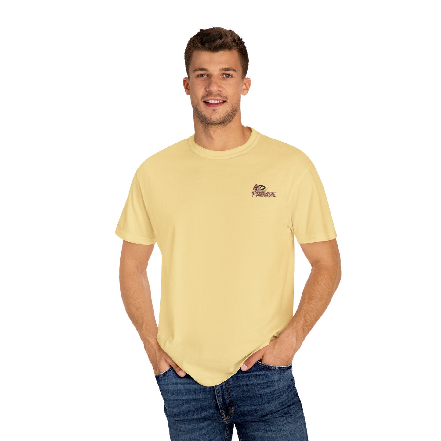 Garment-Dyed T-Shirt with Bold Graphics, Casual Wear, Streetwear Style, Perfect Gift for Birthdays, Summer Events, Everyday Comfort