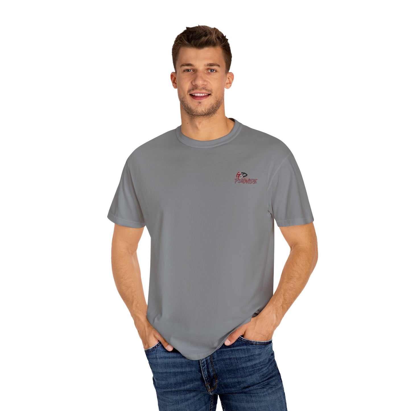 Garment-Dyed T-Shirt with Bold Graphics, Casual Wear, Streetwear Style, Perfect Gift for Birthdays, Summer Events, Everyday Comfort