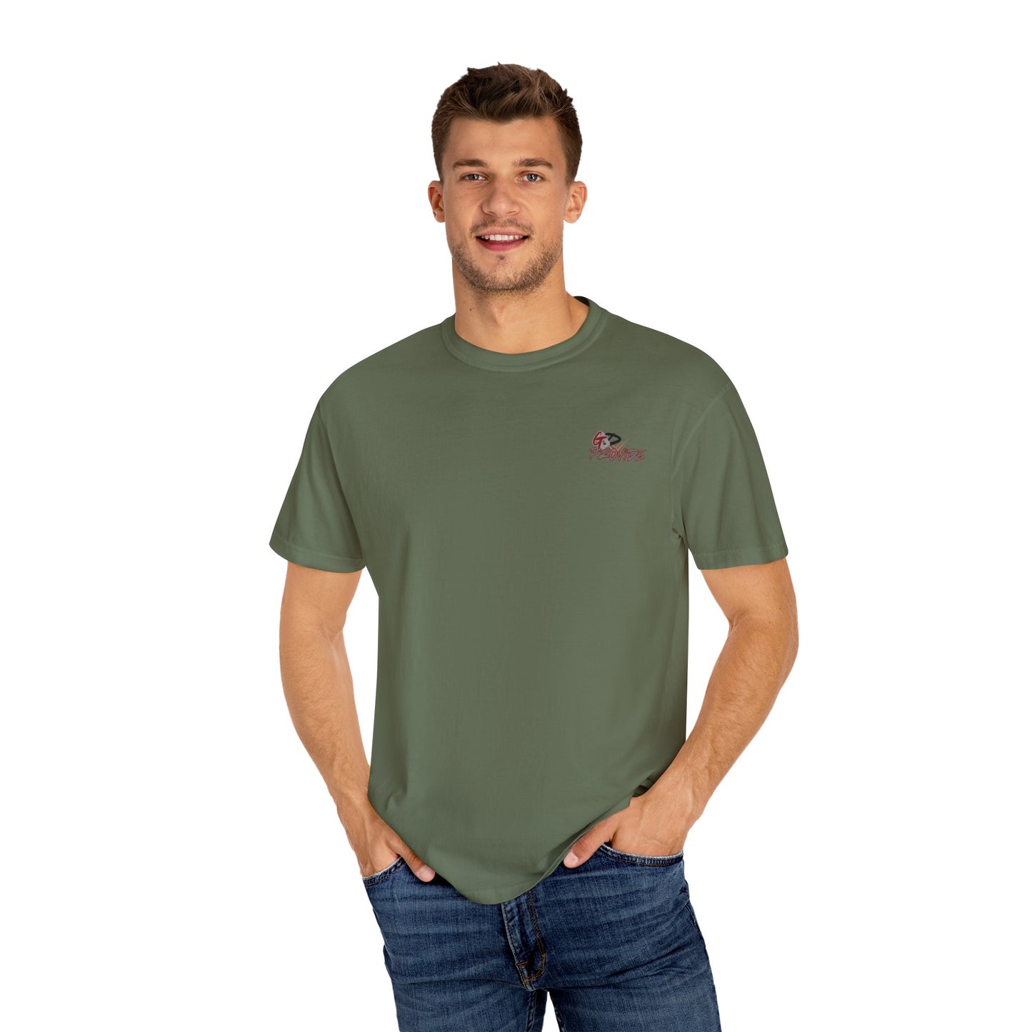 Garment-Dyed T-Shirt with Bold Graphics, Casual Wear, Streetwear Style, Perfect Gift for Birthdays, Summer Events, Everyday Comfort