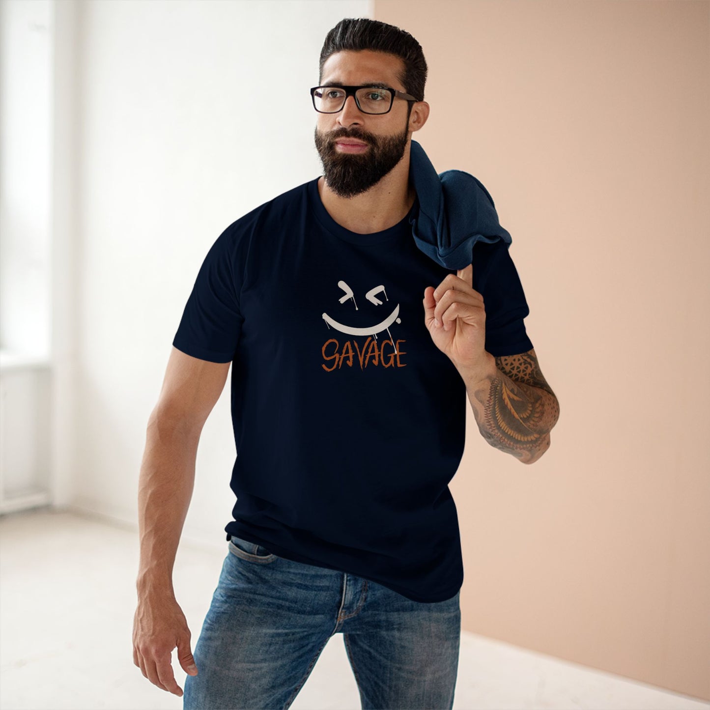 Savage Adult Tee - Funny Graphic T-Shirt, Casual Apparel, Gifts for Him, Birthday Present, Trendy Streetwear