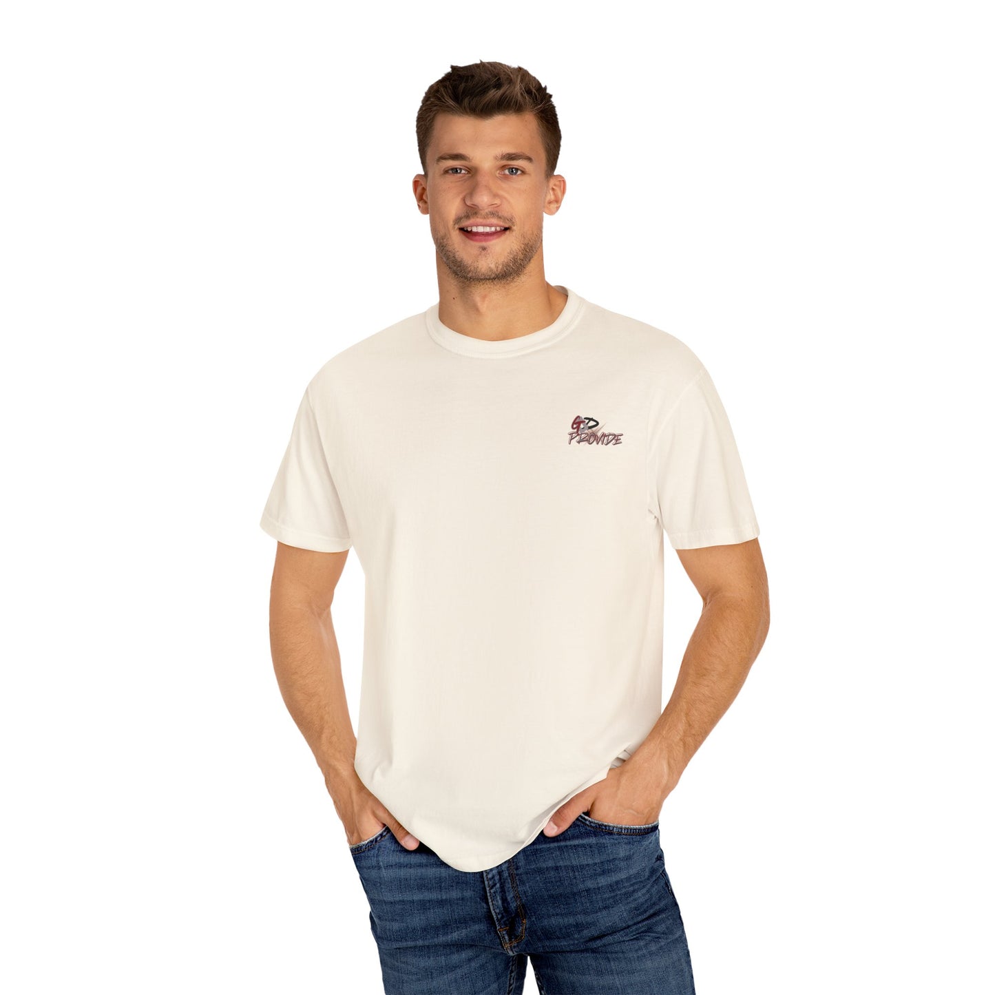 Garment-Dyed T-Shirt with Bold Graphics, Casual Wear, Streetwear Style, Perfect Gift for Birthdays, Summer Events, Everyday Comfort