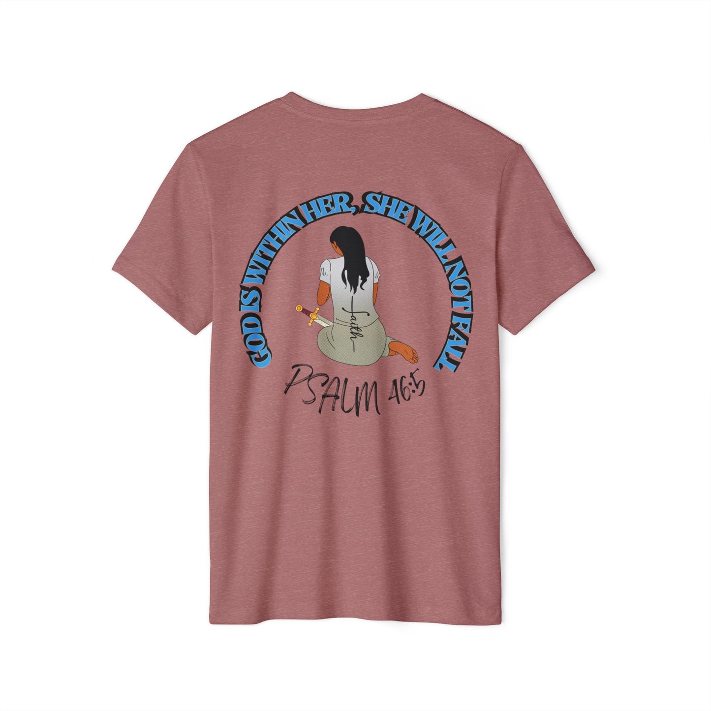 Inspirational Graphic T-Shirt | Eco-Friendly Tee for Women, Gift for Faith Lovers, Christian Apparel, Psalm 46:5 Shirt, Sustainable Fashion