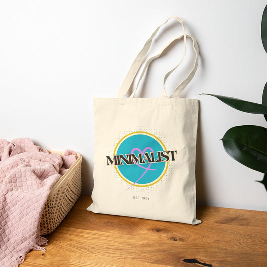 Minimalist Cotton Canvas Tote Bag | Eco-Friendly Shopping Bag | Gift Bag for Her | Stylish Reusable Grocery Bag | Cute Beach Tote