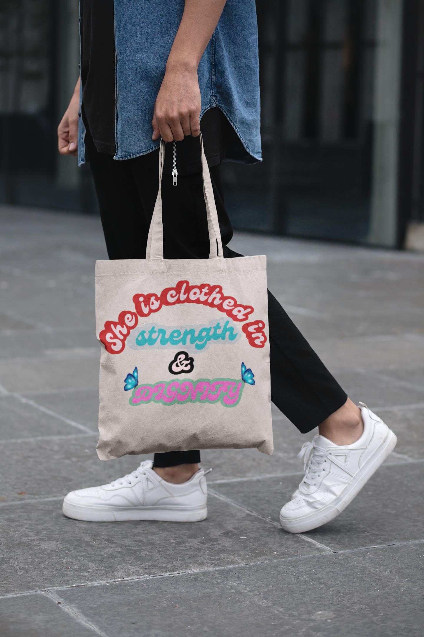 Empowering Quote Tote Bag - Eco-Friendly, Reusable Shopping Bag, Gift for Her, Stylish Canvas Bag, Motivational Bag