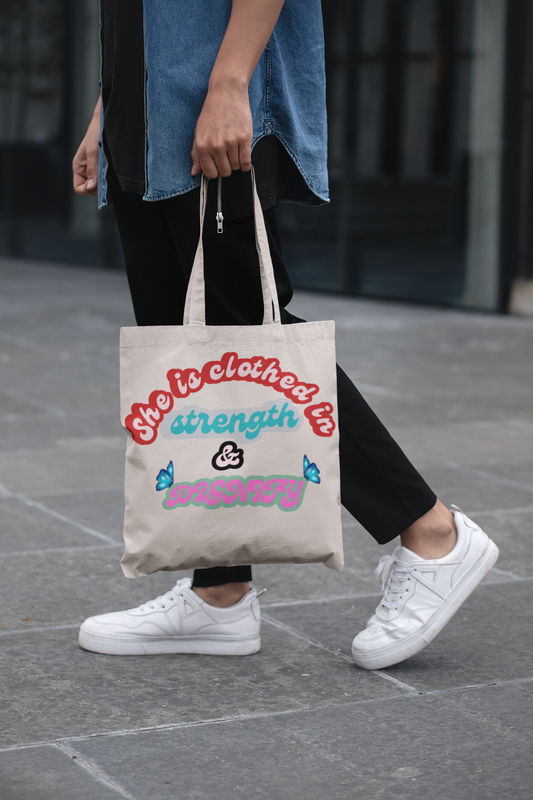 Empowering Quote Tote Bag - Eco-Friendly, Reusable Shopping Bag, Gift for Her, Stylish Canvas Bag, Motivational Bag