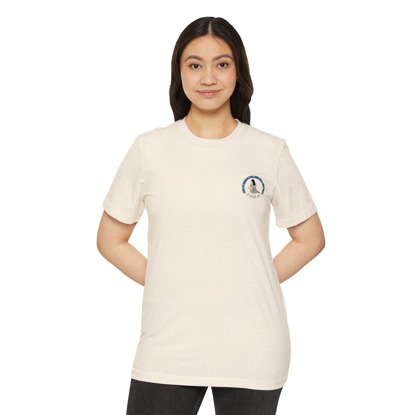 Inspirational Graphic T-Shirt | Eco-Friendly Tee for Women, Gift for Faith Lovers, Christian Apparel, Psalm 46:5 Shirt, Sustainable Fashion