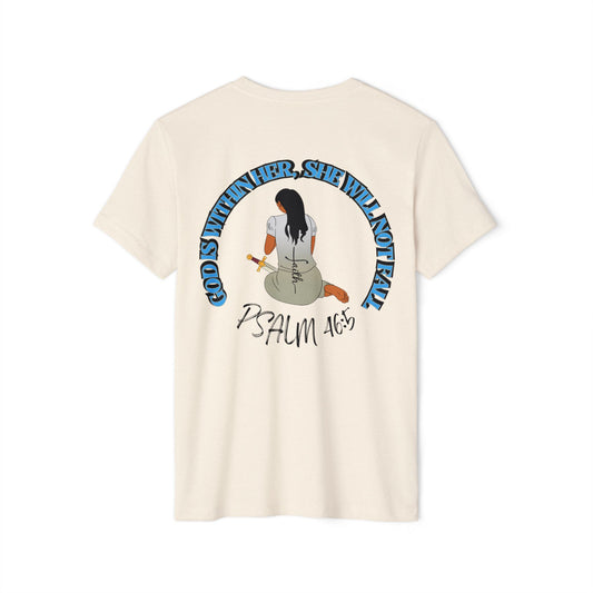 Inspirational Graphic T-Shirt | Eco-Friendly Tee for Women, Gift for Faith Lovers, Christian Apparel, Psalm 46:5 Shirt, Sustainable Fashion